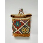 Navajo handmade wool blanket backpack